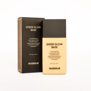 NUDIQUE SHEER GLOW BASE -  נודיק - איפור בסיס בכיסוי קל למראה זוהר